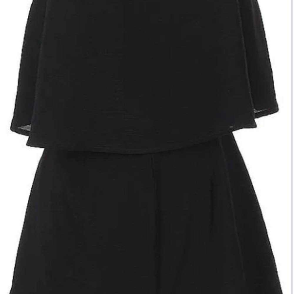 TOBI Elegant Black Layered Romper